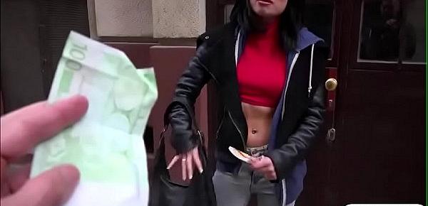  Rina Ellis getting fucked for cash